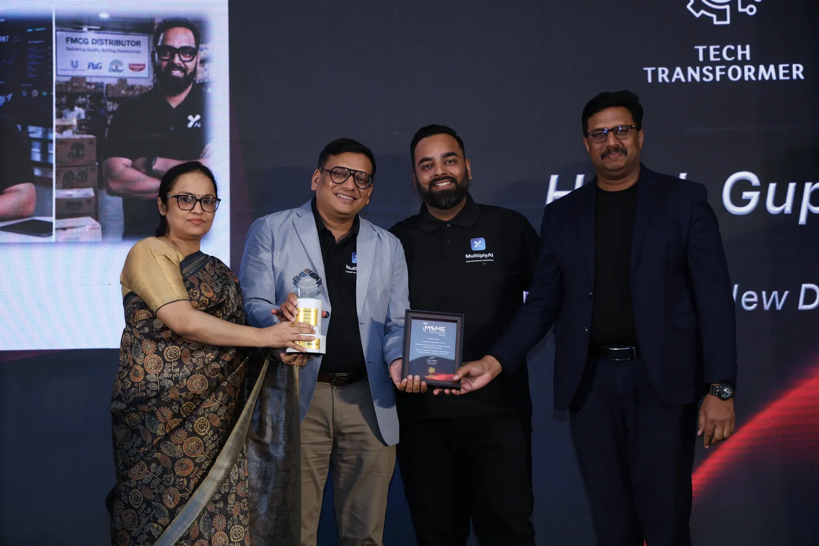 Tally MSME Honours में Tech Transformer अवॉर्ड प्राप्त करता Mulltiply।